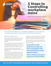 Employers Guide: 5 steps for controlling workplace noise