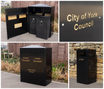 Hundreds of Wybone litter bins rejuvenate York city centre