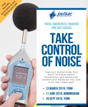 Early Bird Rate on 2019 noise awareness course dates