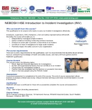 NEW NEBOSH COURSES FOR 2019