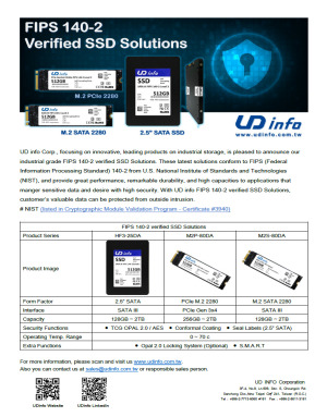 FIPS 140-2 verified SSD Solutions