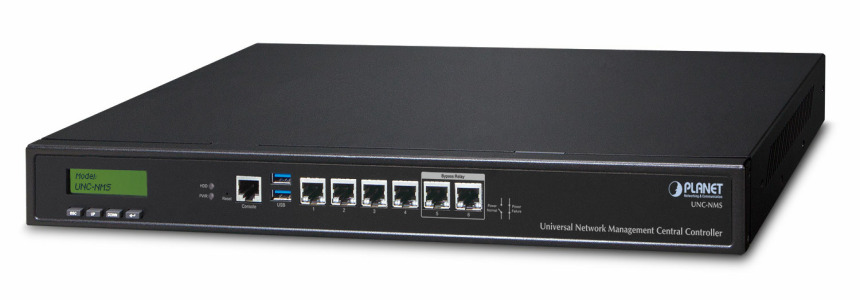 UNC-NMS -- Universal Network Management Central Central Controller with LCD & 6 10/100/1000T LAN Ports