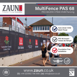 MultiFence PAS 68 - PAS 68:2010 V7500 HVM Fencing