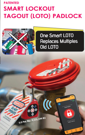 eGeeTouch Smart Lockout Tagout Lock, LOTO , DUAL Access (BT + Directional Code), iOS/Android/Web App* for Multi Approval Layers, Remote GRANT/REVOKE One-Time, Recurring or Timed Access, etc