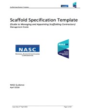 Free Scaffold Specification Template