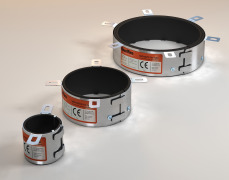 CE Marked Fire Collars / Intumescent Pipe Collars