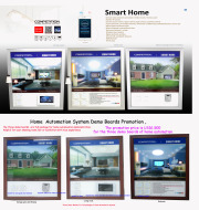 home automation system products demo boards for easy show.