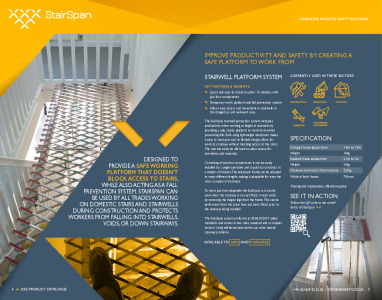 StairSpan Stairwell Platform System