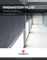 FireMaster® Plus active fire curtain barrier